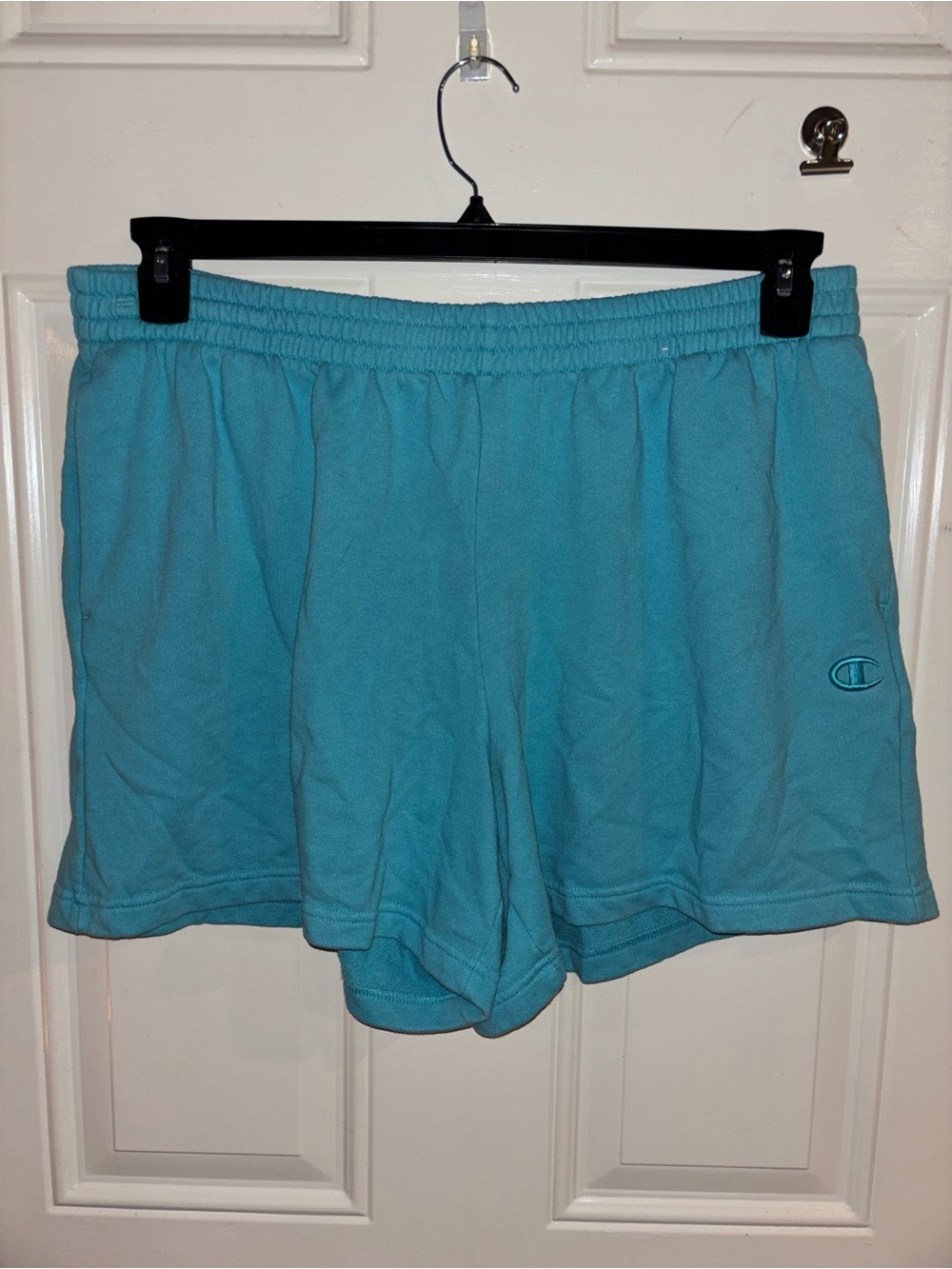 Champion Women's Aqua Terry Athletic Shorts